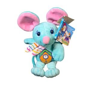 Mother Goose Mouse Plush VTG Hickory Dickory Dock Clock 1999 Nursery Rhyme NWT